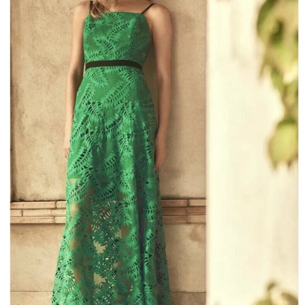 Milly Green Maxi Sundress with Spaghetti Straps